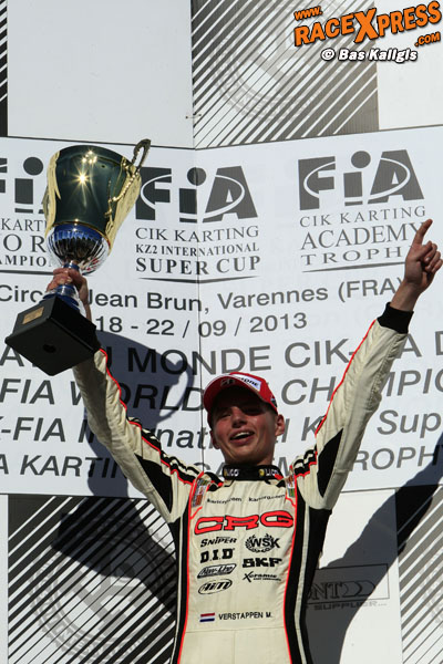 Max Verstappen wereldkampioen KZ1